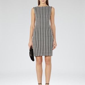 REISS Houndstooth Sheath (Size 4 US)